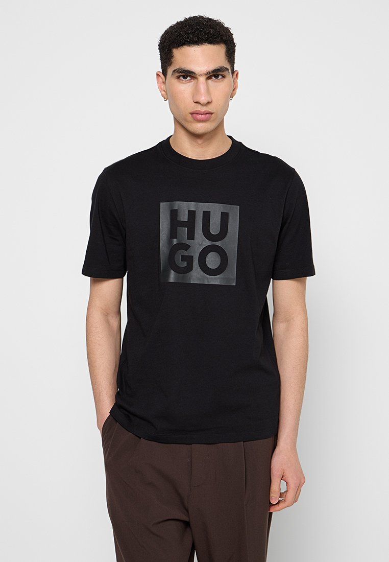 HUGO T-shirt imprimé noir