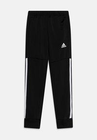 adidas Performance TIBERIO 3-STRIPES COLORBLOCK SHINY TRACK SUIT KIDS - Chándal - black/bright red/white
