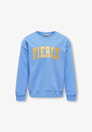 ONLY GIRLS, NORMAL GESCHNITTEN RUNDHALS TIEF ANGESETZTE SCHULTER - Sudadera - azure blue