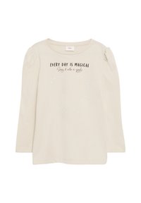 s.Oliver MIT SCHMUCKSTEINEN - Longsleeve - helles sand