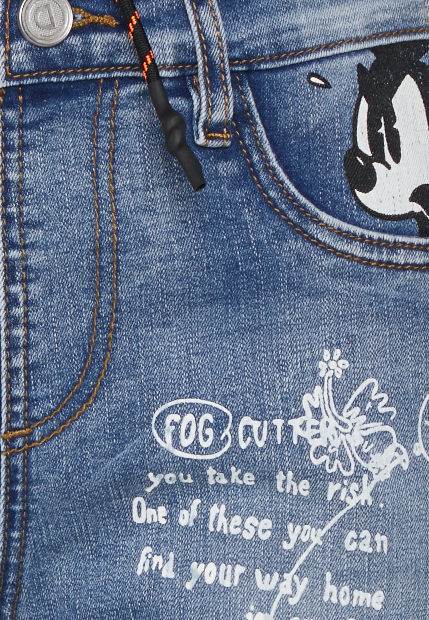 Desigual MICKEY HYBRID - Jeans Tapered 