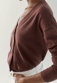 Massimo Dutti Gilet - dark brown