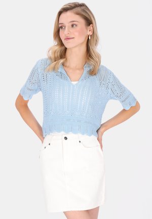 Strickpullover - light blue