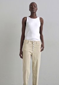 Dondup KOONS JEWEL BUTTON - Pantaloni - avory