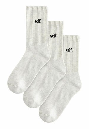 SELF CUSHION SOLE ANKLE 3 PACK  - Kojinės - grey