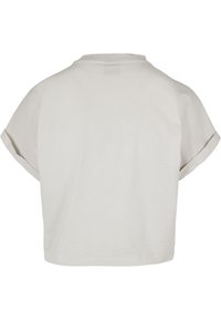 Urban Classics LADIES SHORT PIGMENT DYE CUT ON SLEEVE TEE - Pamata T-krekls - palesasphalt