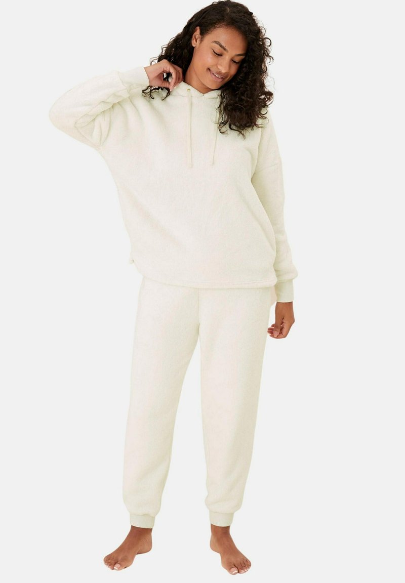 Marks & Spencer FLEECE LOUNGE Tracksuit bottoms ivory/offwhite