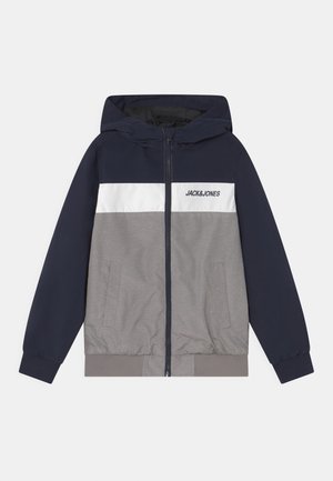 Jack & Jones Junior JJERUSH BLOCKING HOOD - Välikausitakki - navy blazer