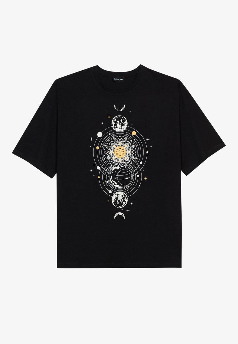 Even&Odd T-shirt print zwart