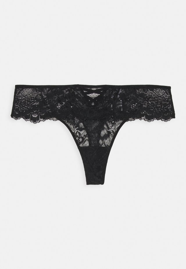 String en tulle détails dentelle NARCISSE NOIR String en tulle détails dentelle NARCISSE NOIR