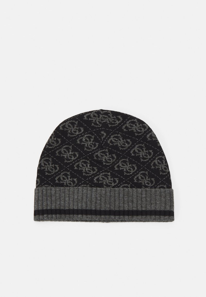 Guess VEZZOLA BEANIE UNISEX - Beanie - black/dark black