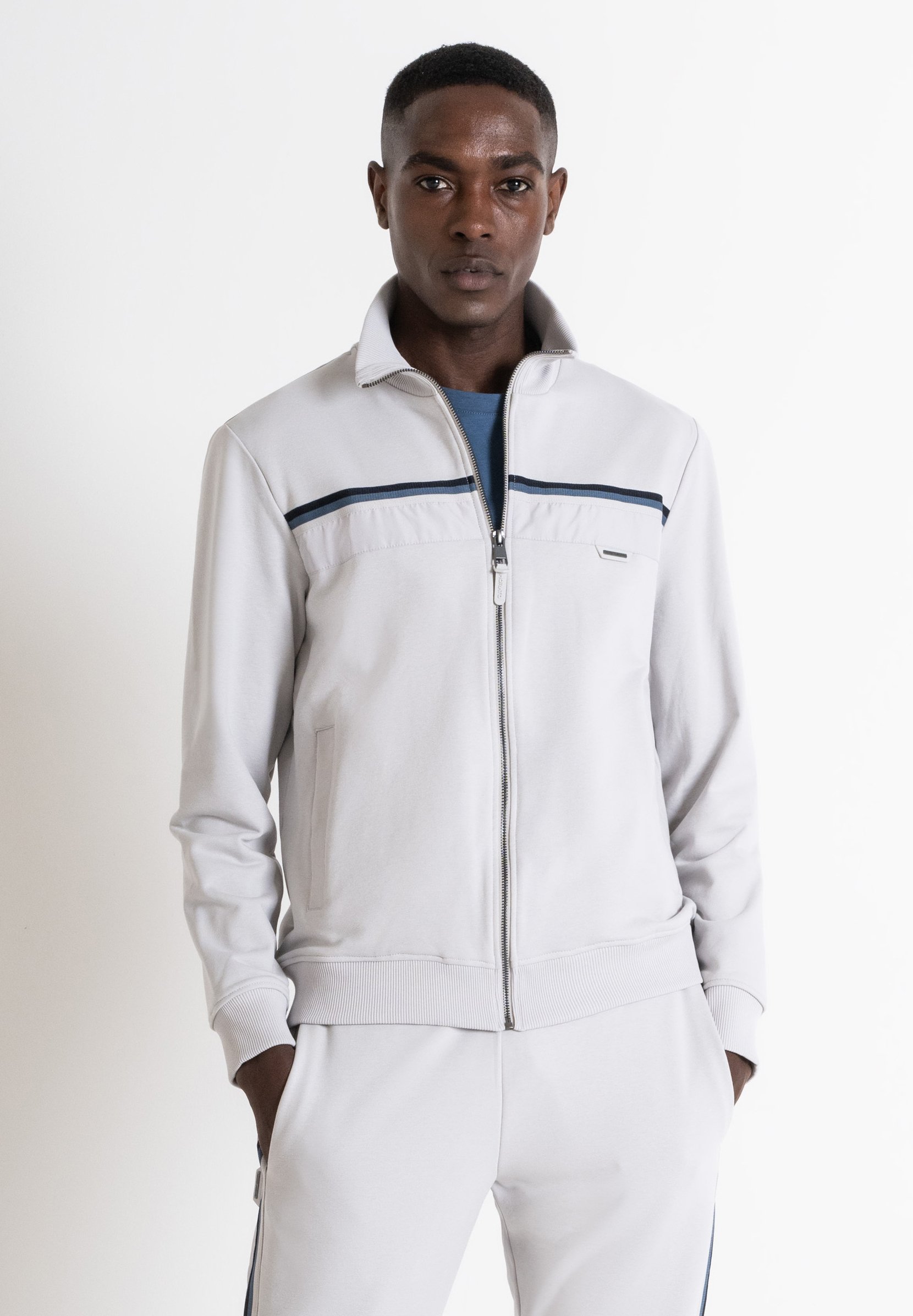 Antony Morato REGULAR FIT Sudadera con cremallera ice/gris