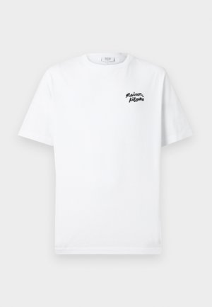 HANDWRITING COMFORT TEE - Basic T-shirt - white/black
