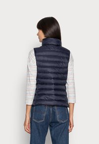 Marc O'Polo VEST STAND UP COLLAR FRONT ZIPPER - Colete - midnight blue