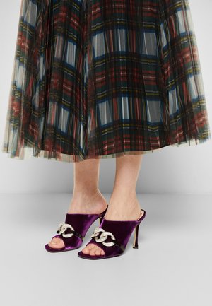 MULE - Slip-ins med klack - purple