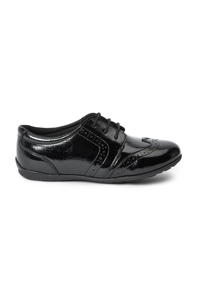 Next - SCHOOL  BROGUES  - Šņorkurpes - black patent, Palielināt