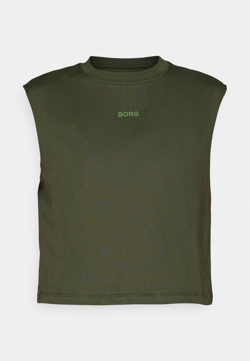Björn Borg T-shirt basic olijfgroen