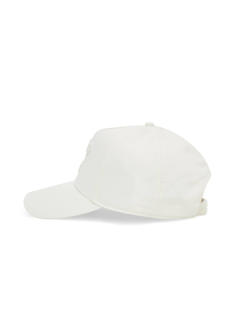Boggi Milano BASEBALL WITH VISOR AND EMBROIDERY - Naģene - cream