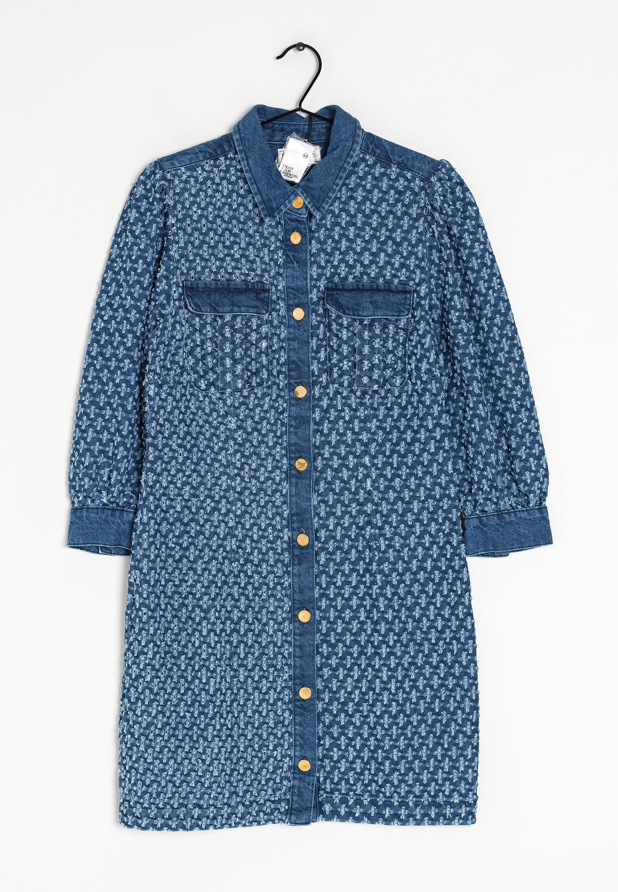 essentiel antwerp blue dress Essentiel Antwerp Blue Maxi-Length Dress – SYBIL Boutique