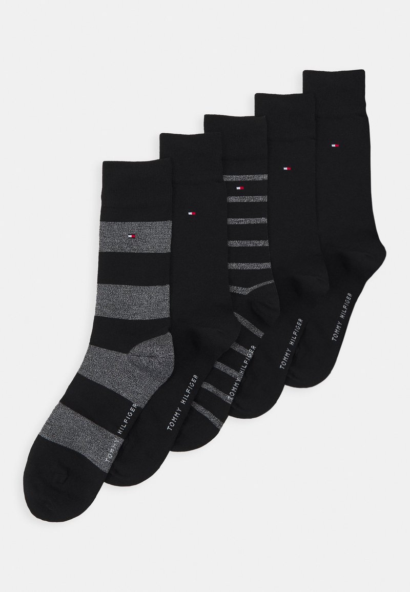 Tommy Hilfiger MEN SOCK GIFTBOX MOULINE 5 PACK - Calze - black