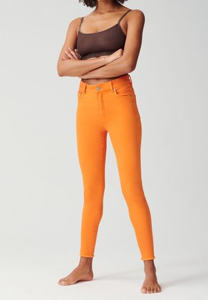 SLIM HIGH RISE POWER SHAPING DENIM - Jeans Skinny Fit - old orange