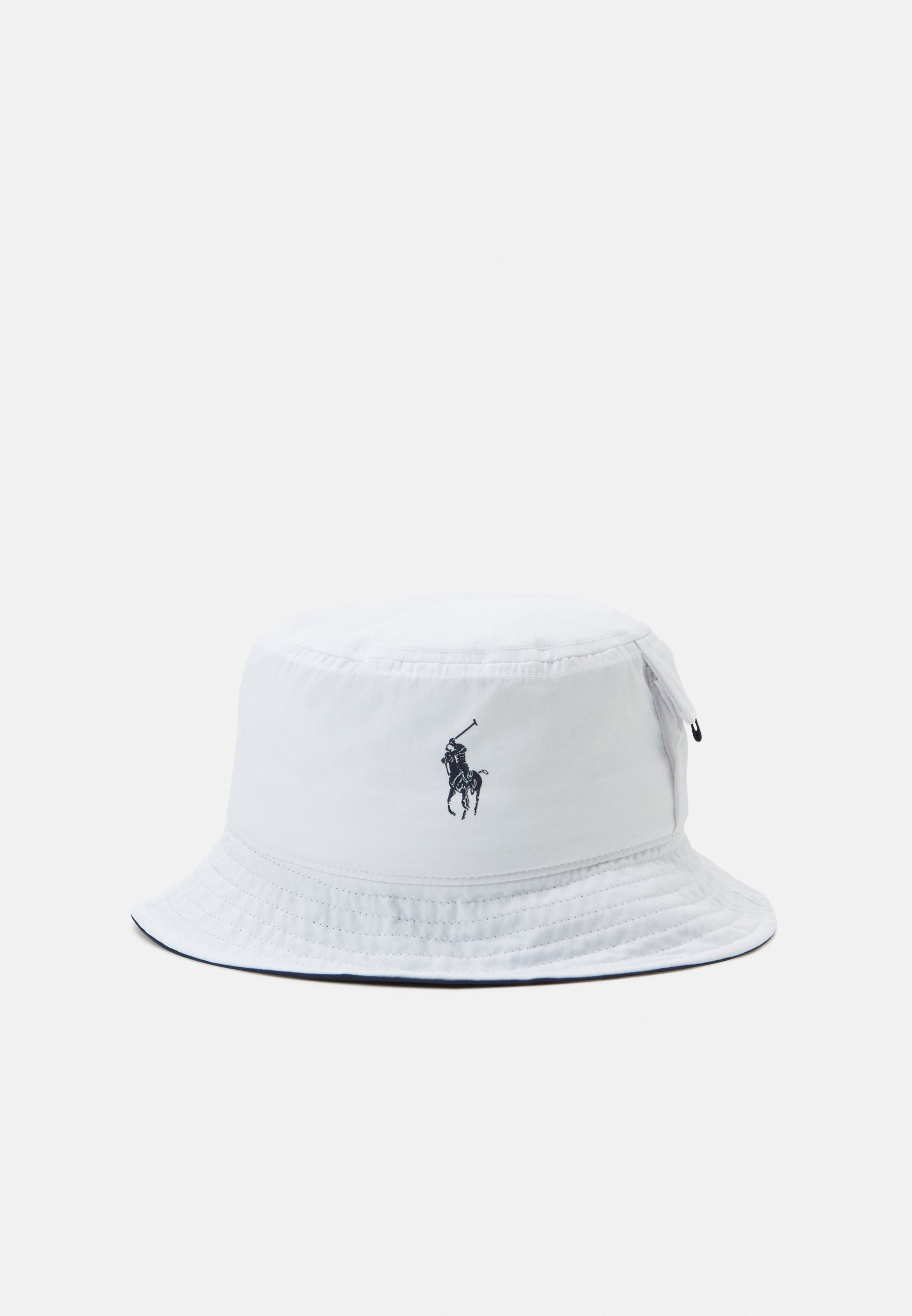 Mens white polo bucket hat Clearance