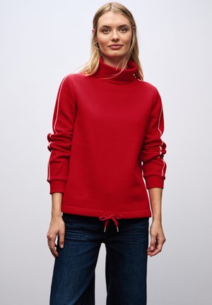 MIT STEHKRAGEN - Sweatshirt - rot