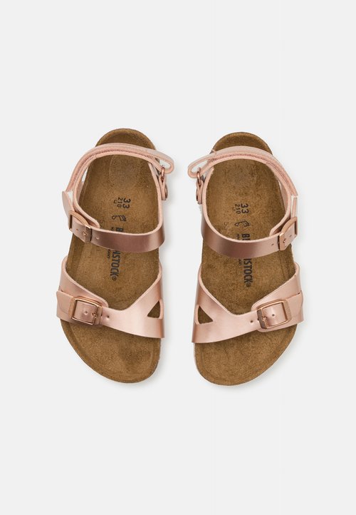 Birkenstock RIO AS KIDS ELECTRIC METALLIC NARROW - Slippers - electric metallic — foto 4