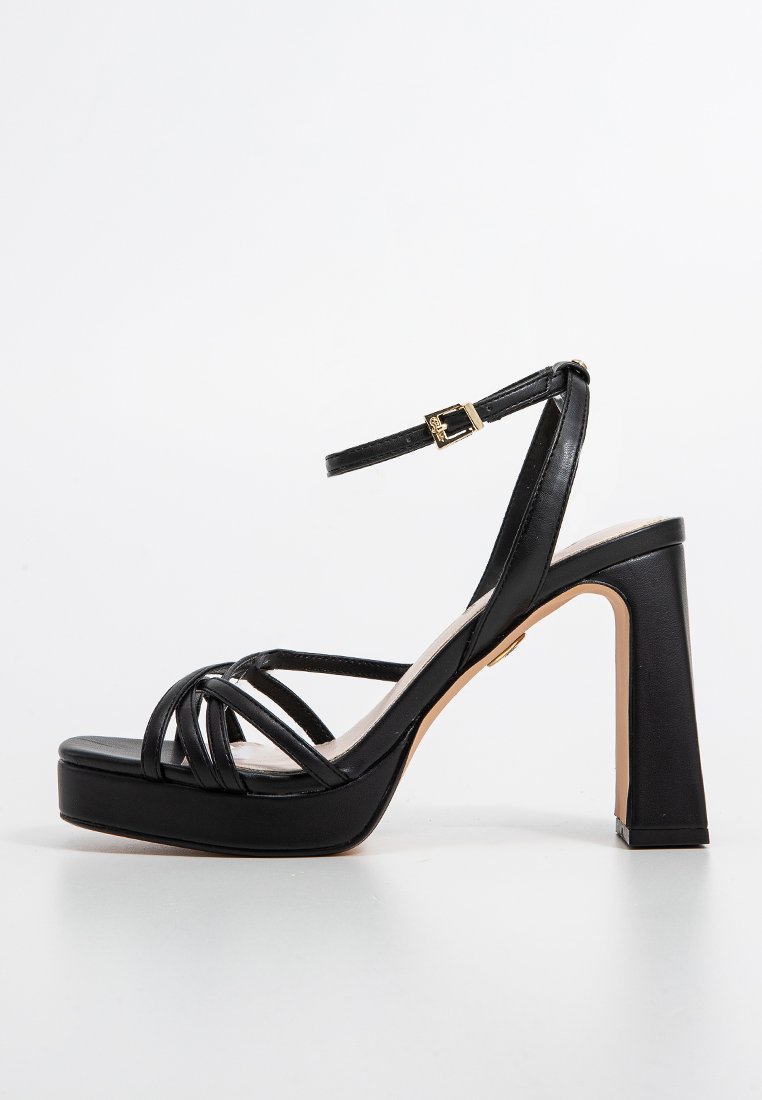 Buffalo Sandalen met hoge hak zwart Buffalo Sandalen met hoge hak zwart