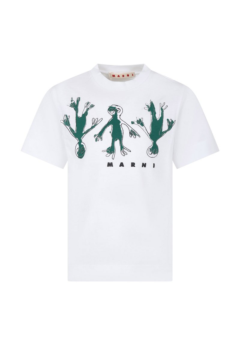 Marni T-shirt print wit