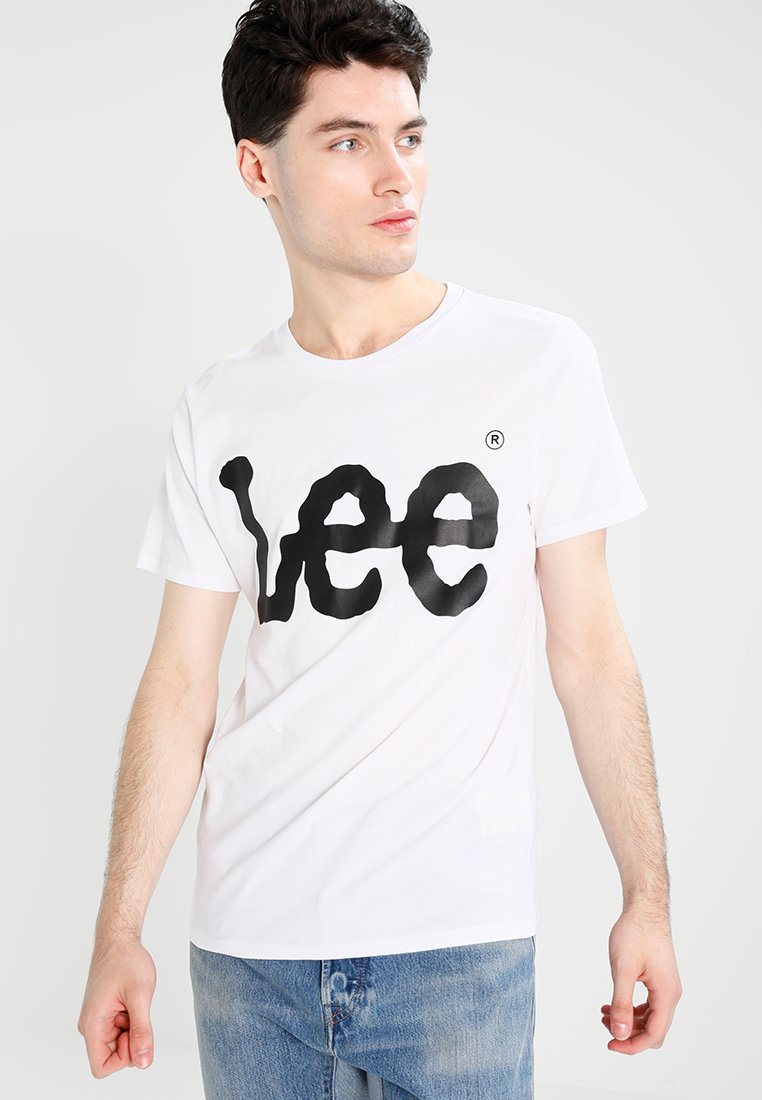 Lee LOGO TEE - Camiseta estampada - white
