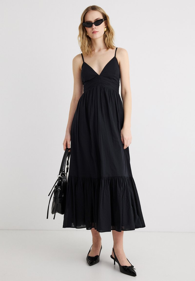 everlasting velour midi dress Baltic Born Womens Fay Velvet Midi Dress | Cocoa