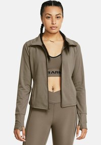 Under Armour LONG-SLEEVES MERIDIAN - Spordijakk - taupe dusk