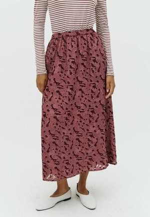 AVELINE-M - Gonna a campana - zevi print rose brown