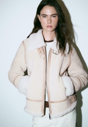 Jakna iz umetnega usnja - white