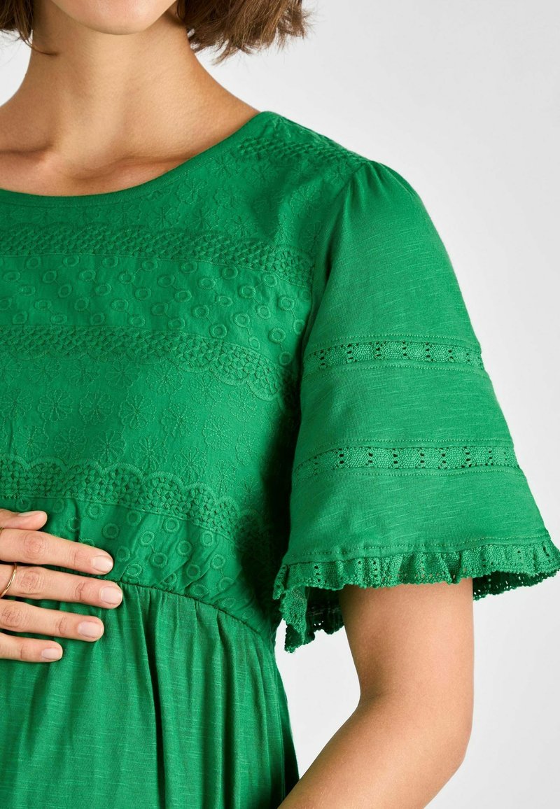 JoJo Maman Bb MATERNITY FIT BRODERIE - Day dress - green - Zalando