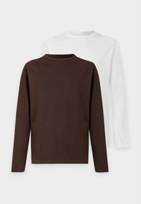 Niewybrane, dark brown/off-white