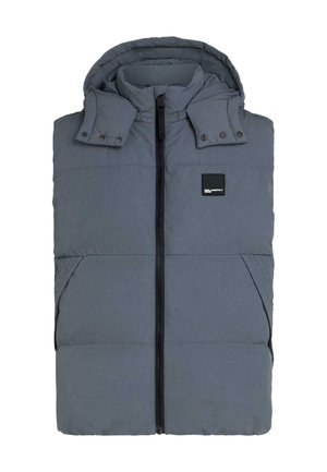 Karl Lagerfeld Jeans, HOODED PUFFER - Veste sans manches - grisaille