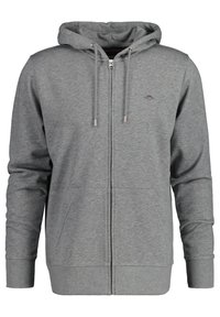 GANT - REG SHIELD FULL - Sweatjacke - grey melange Thumbnail-Bild 1