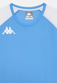 Kappa LORETO UNISEX - Sport T-shirt - blue sky/white