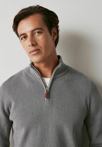 Next PREMIUM ZIP NECK  - Džemperis - Grey