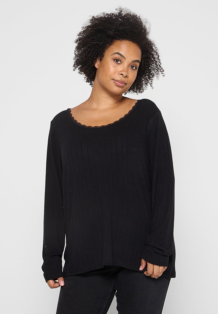 ONLY Carmakoma Longsleeve zwart