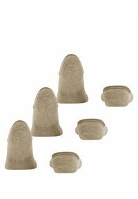FALKE FAMILY INVISIBLE 3-PACK - Enkelsokken - sand mel