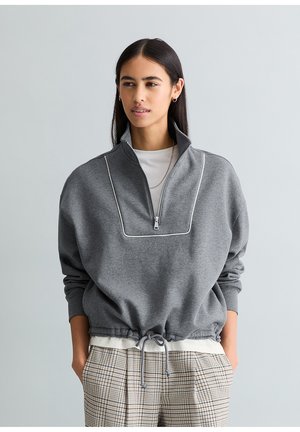 HALF-ZIP-RELAXED - Sweater - asphalt melange