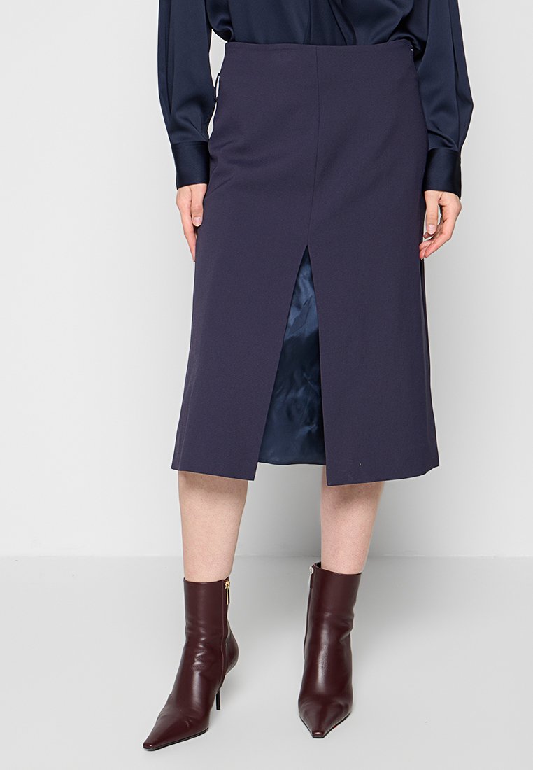 Victoria Beckham Kokerrok donkerblauw