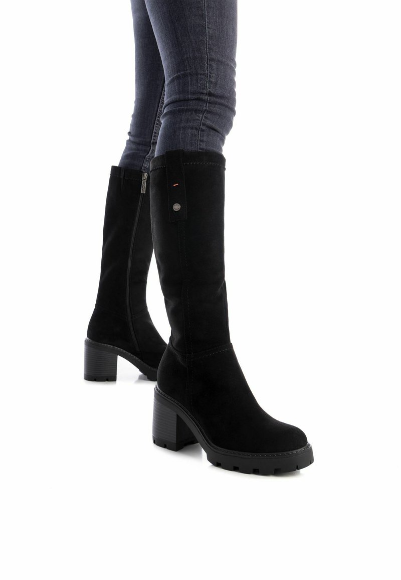 Refresh Stivali con plateau - black