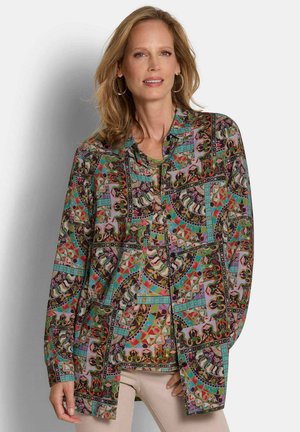 LÄNGER GESCHNITTENE - Overhemdblouse - colourful patterned