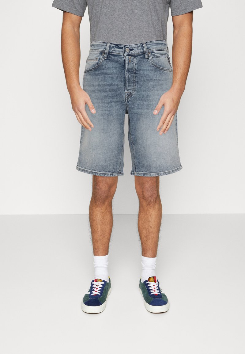 Replay GROVER Short en jean blue/denim bleu ZALANDO.FR