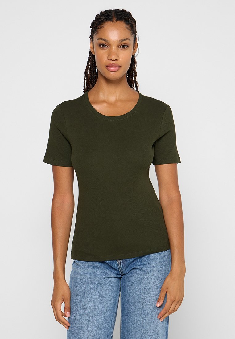 Envii T-shirt basic bruin Envii T-shirt basic bruin