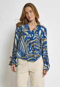 Desires ISA V-NECK LONG SLEEVE - Camicetta - p skydiver blue print